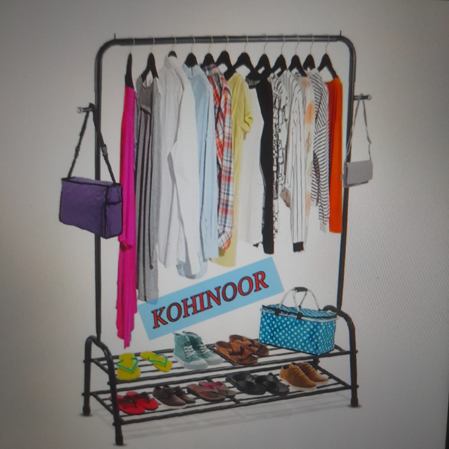 Clothing and Shoe Rack