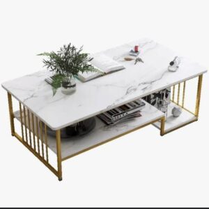 Marble Style Console Table