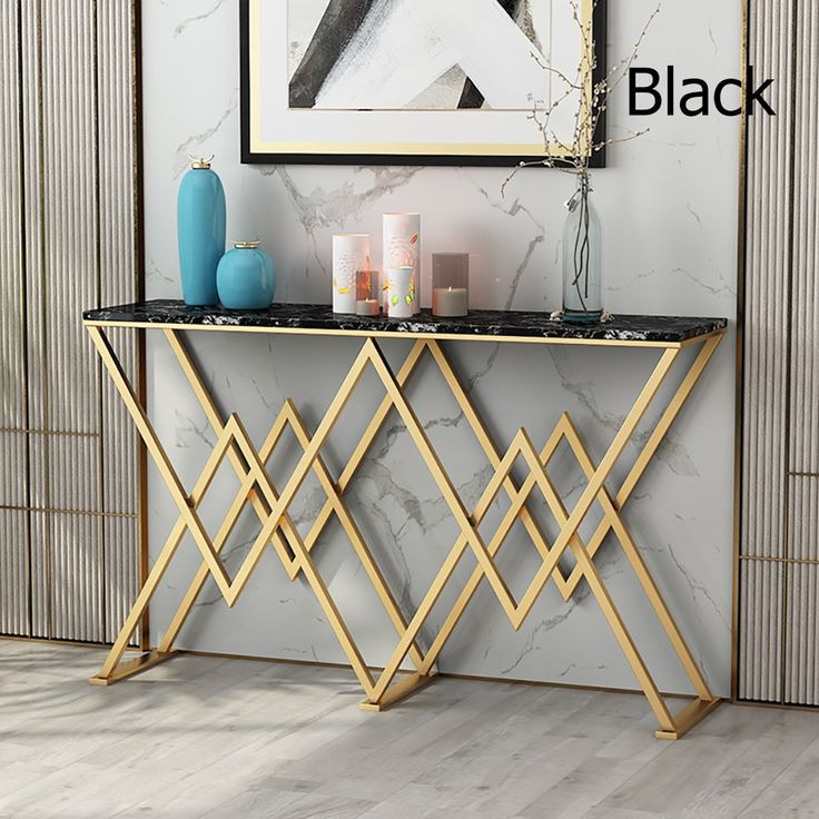 X Cross Console Table