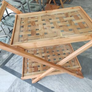Wooden Serving Cart