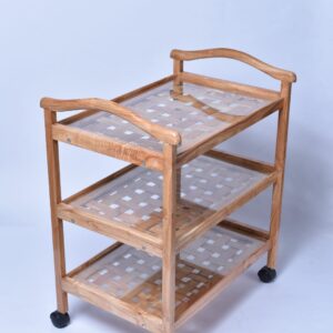 Wooden Three-tier Cart